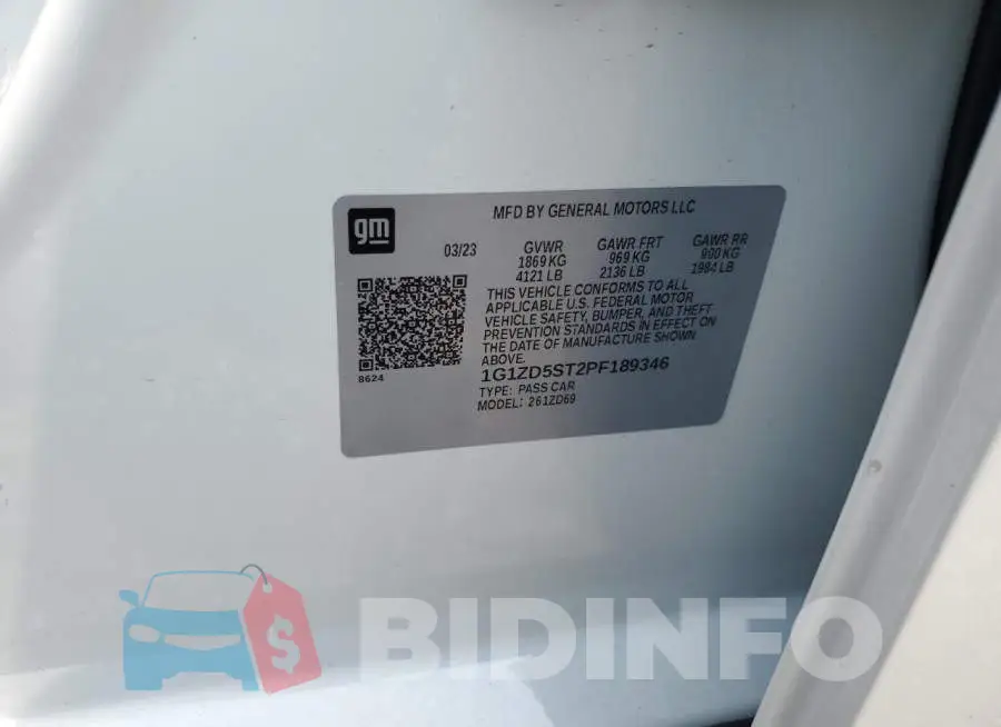 1G1ZD5ST2PF189346 Photo# 12