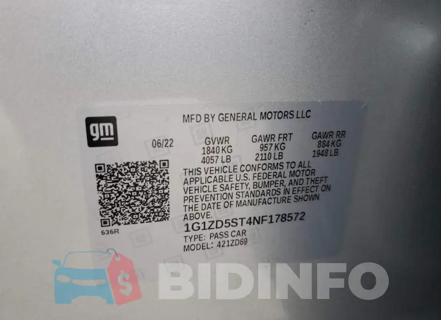1G1ZD5ST4NF178572 Photo# 12