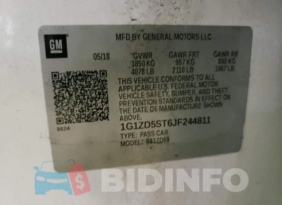 1G1ZD5ST6JF244811 Photo# 12
