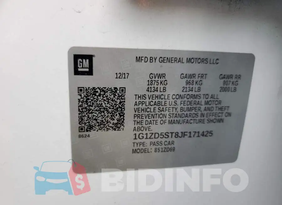 1G1ZD5ST8JF171425 Photo# 12