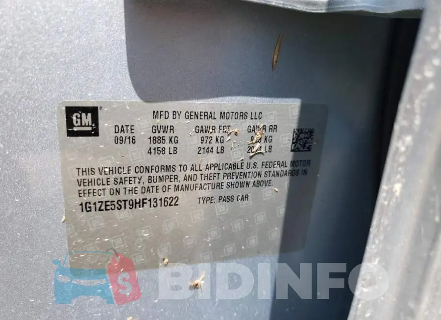 1G1ZE5ST9HF131622 Photo# 12