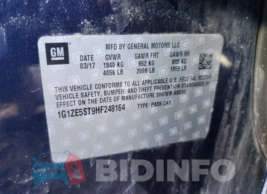 1G1ZE5ST9HF248164 Photo# 12