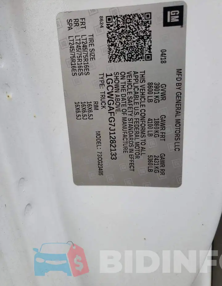 1GCWGAFG7J1282133 Photo# 14