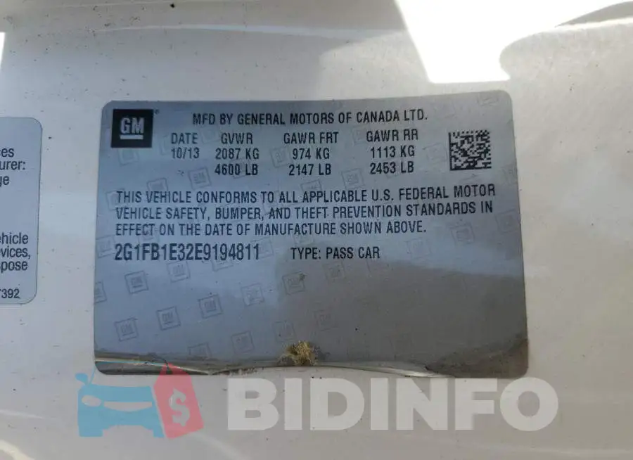 2G1FB1E32E9194811 Photo# 12