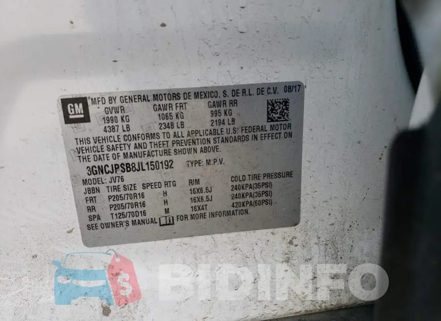 3GNCJPSB8JL150192 Photo# 13