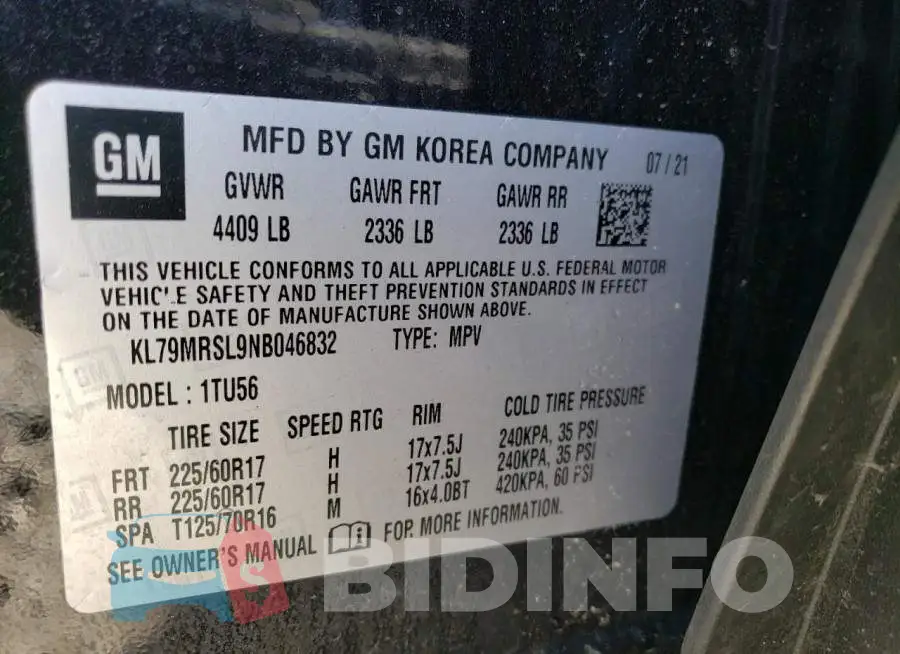 KL79MRSL9NB046832 Photo# 13