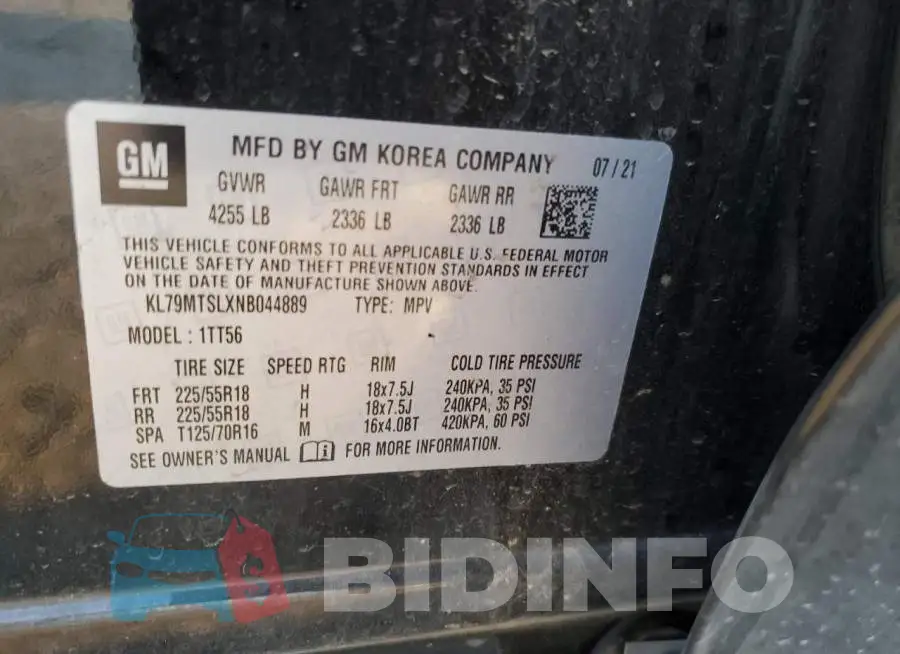 KL79MTSLXNB044889 Photo# 10