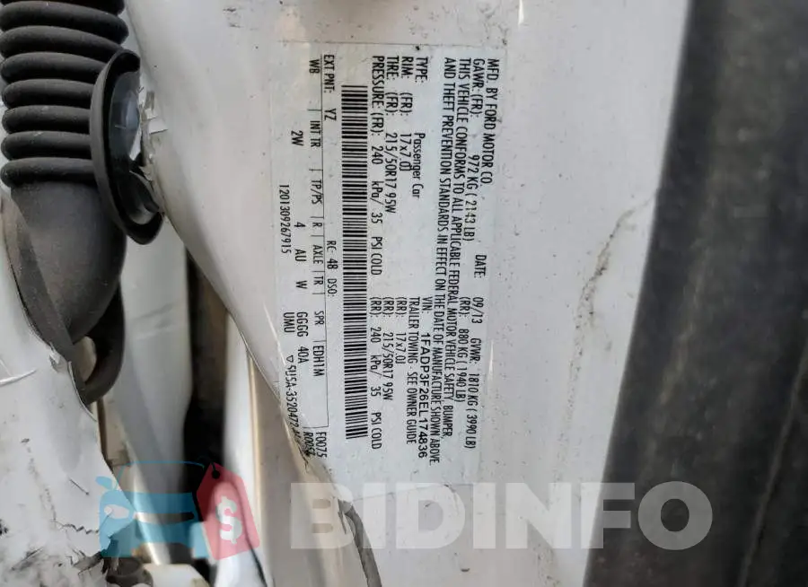 1FADP3F26EL174836 Photo# 12