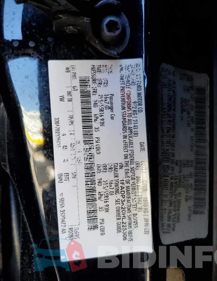 1FADP3K20HL225306 Photo# 13