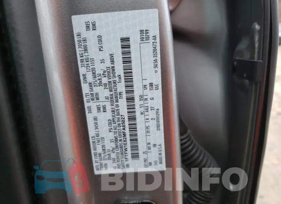1FTFW1E82MFA65027 Photo# 12