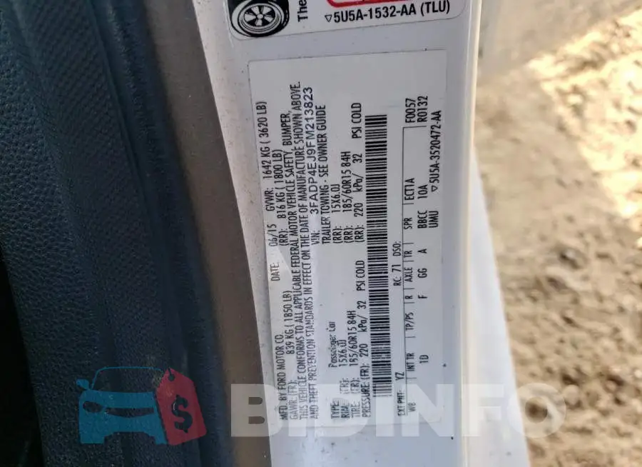 3FADP4EJ9FM213823 Photo# 13