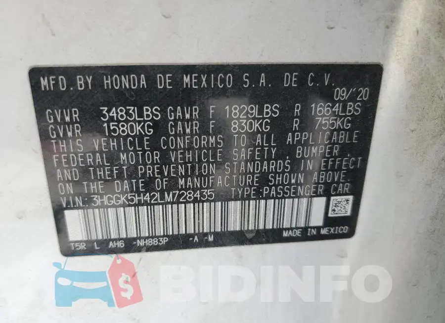 3HGGK5H42LM728435 Photo# 12
