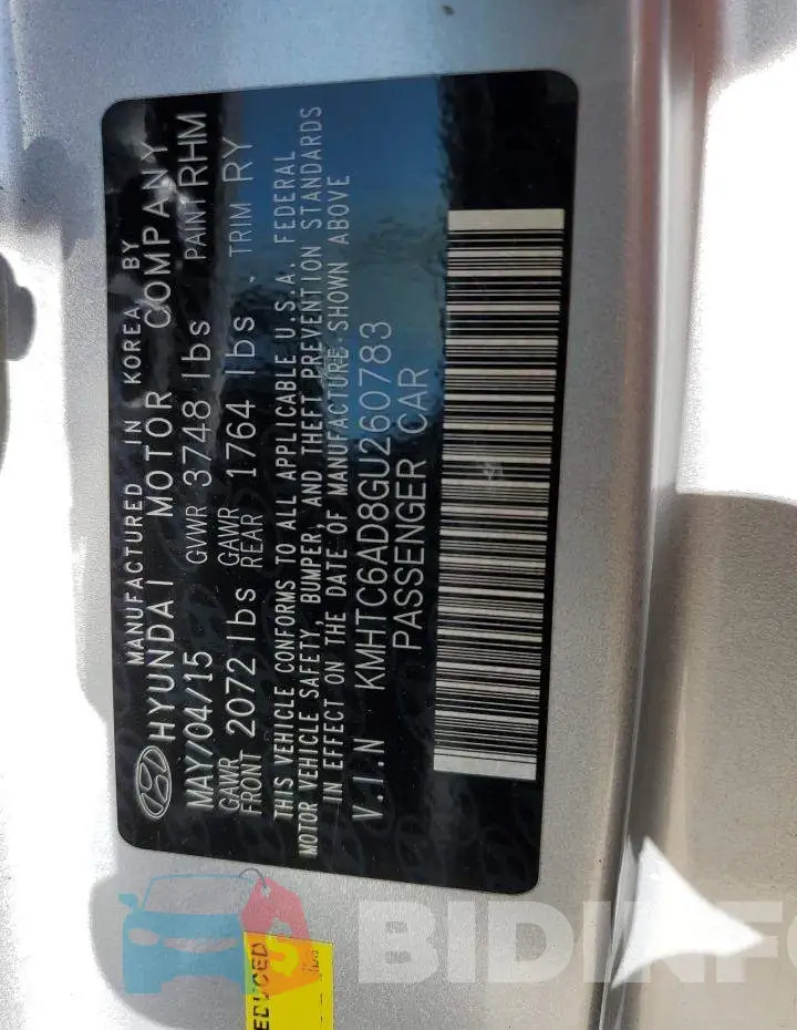 KMHTC6AD8GU260783 Photo# 12