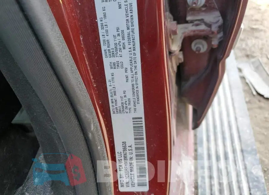 1C6SRFHM8MN786638 Photo# 12