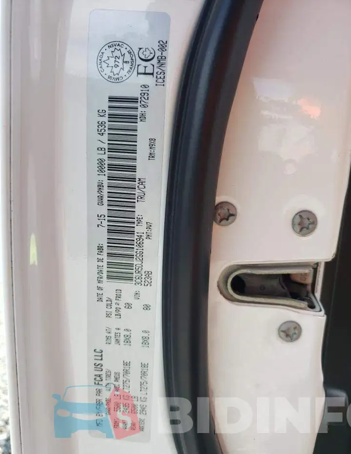 3C6UR5DJ2GG106941 Photo# 12
