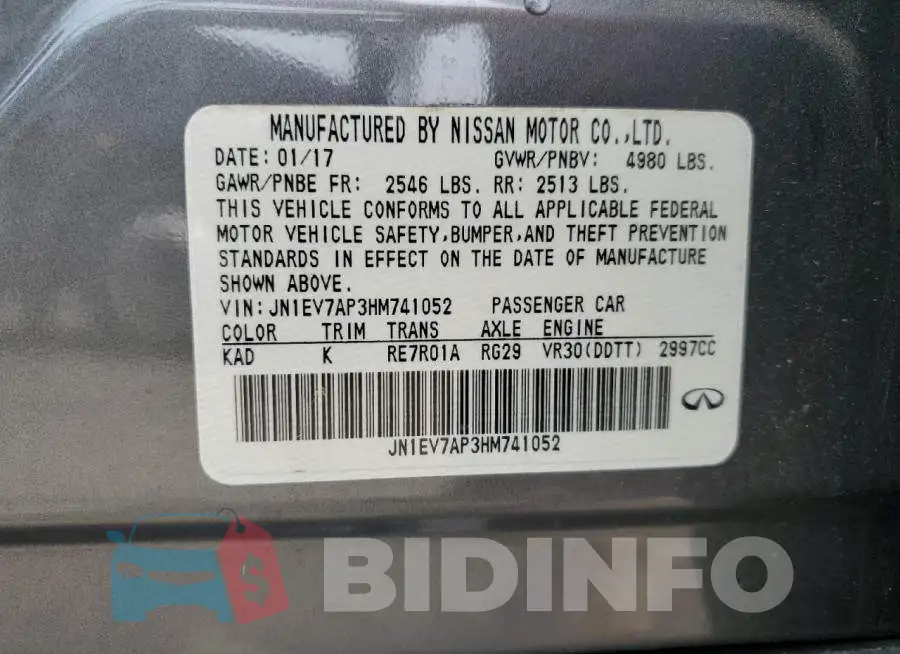 JN1EV7AP3HM741052 Photo# 12