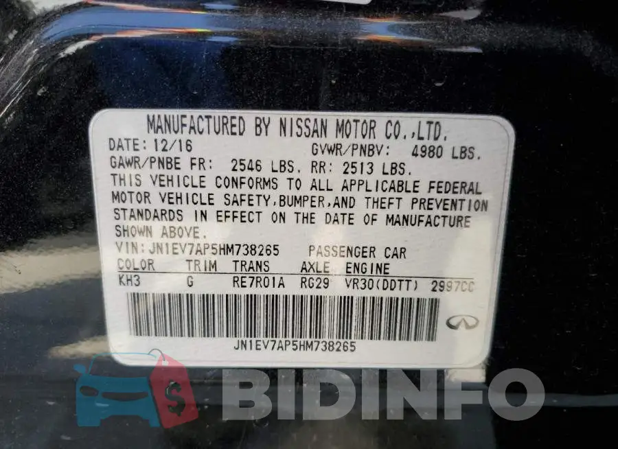 JN1EV7AP5HM738265 Photo# 13