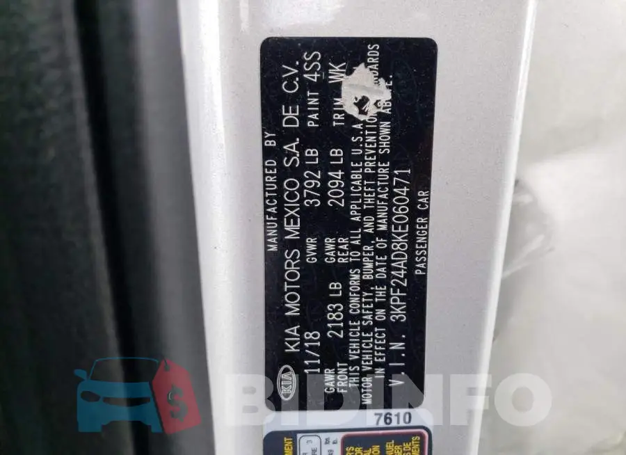 3KPF24AD8KE060471 Photo# 12
