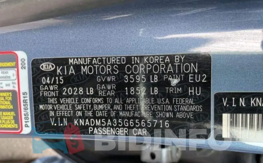 KNADM5A35G6565716 Photo# 10