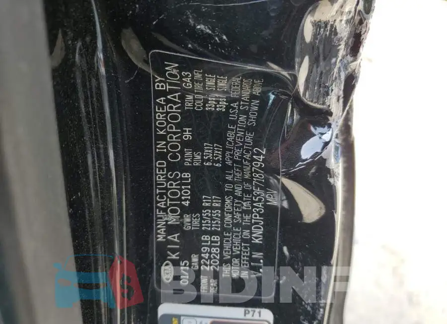 KNDJP3A53F7187942 Photo# 12