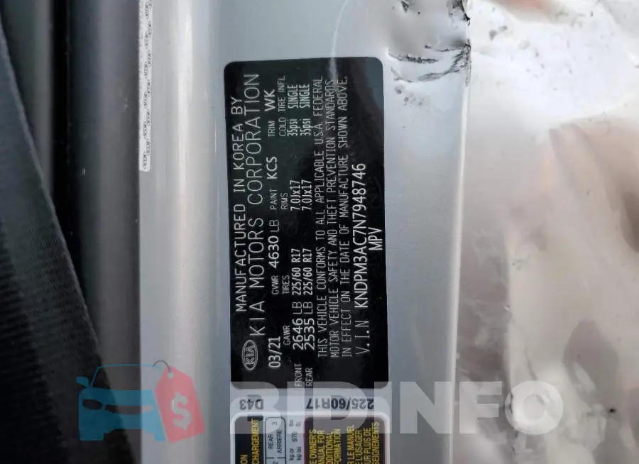 KNDPM3AC7N7948746 Photo# 13