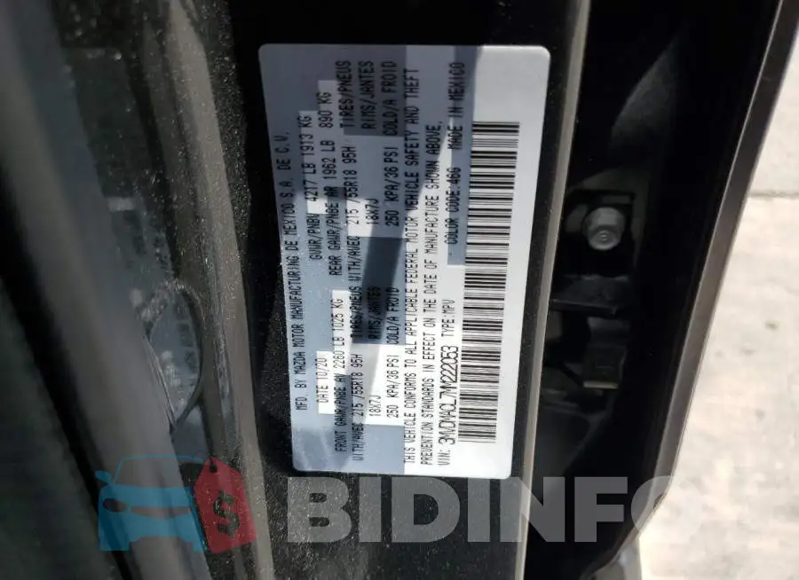 3MVDMACL7MM222053 Photo# 12