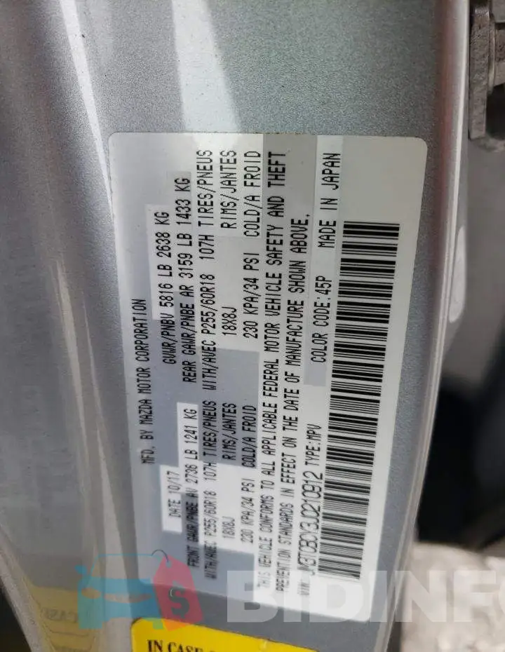 JM3TCBCY3J0210912 Photo# 13