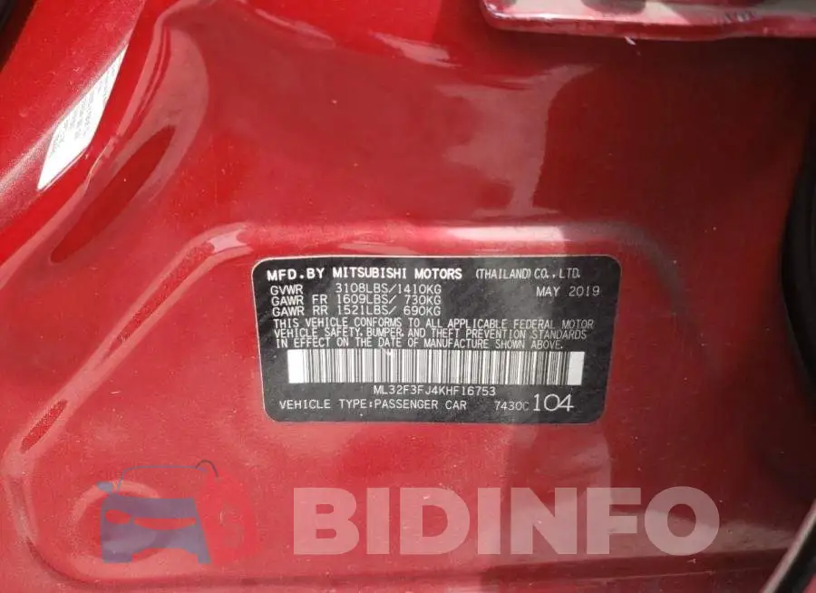 ML32F3FJ4KHF16753 Photo# 12