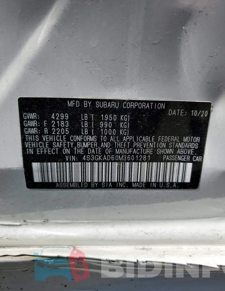 4S3GKAD60M3601281 Photo# 13
