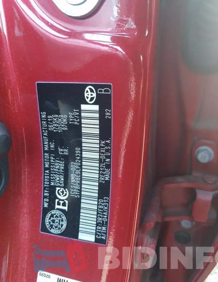 5YFBPRBE9LP024390 Photo# 12