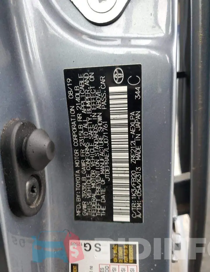 JTDEPRAE7LJ071761 Photo# 12