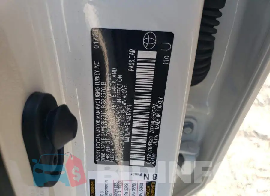 NMTKHMBX7MR122911 Photo# 12