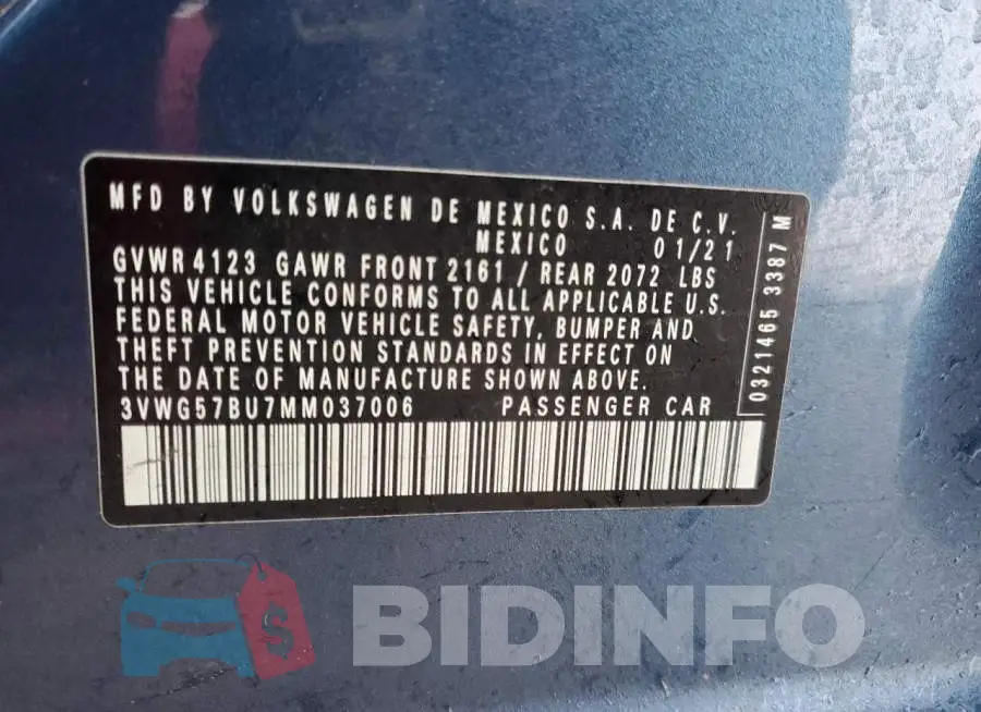 3VWG57BU7MM037006 Photo# 12
