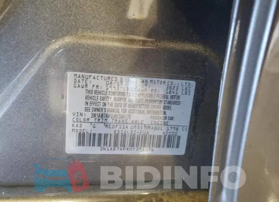 3N1AB7APXHY394176 Photo# 12