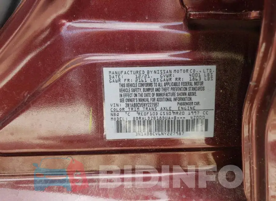3N1AB8CV6NY227987 Photo# 10