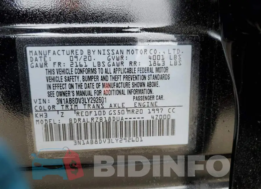 3N1AB8DV3LY292601 Photo# 12