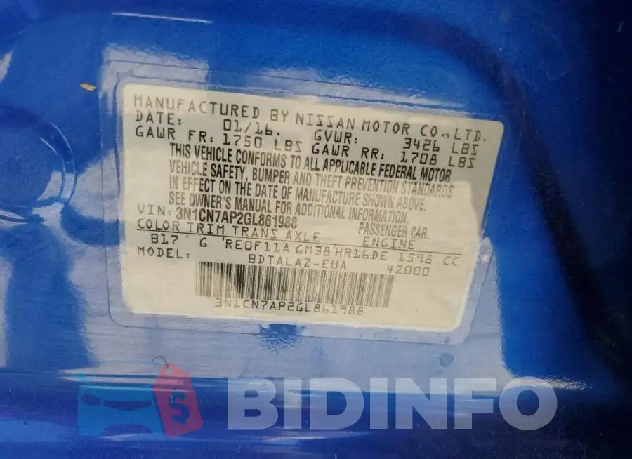 3N1CN7AP2GL861988 Photo# 12