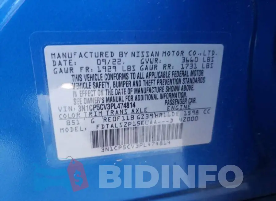 3N1CP5CV3PL474814 Photo# 12
