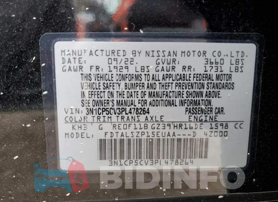 3N1CP5CV3PL478264 Photo# 14