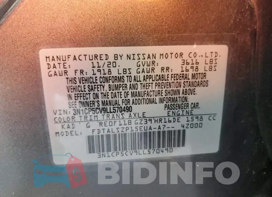 3N1CP5CV9LL570490 Photo# 12
