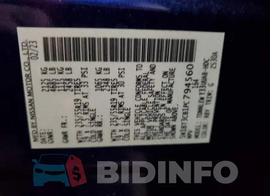5N1BT3CB1PC794560 Photo# 14