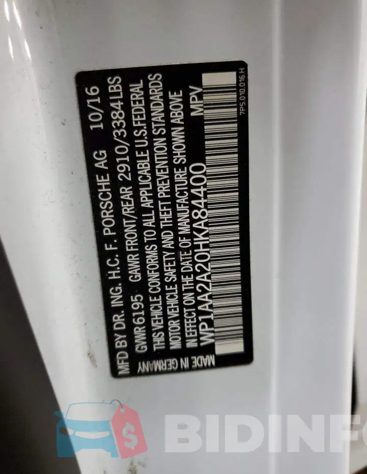 WP1AA2A20HKA84400 Photo# 13