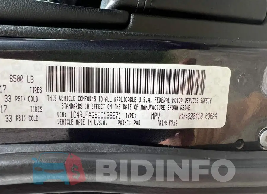 1C4RJFAG5EC138271 Photo# 10