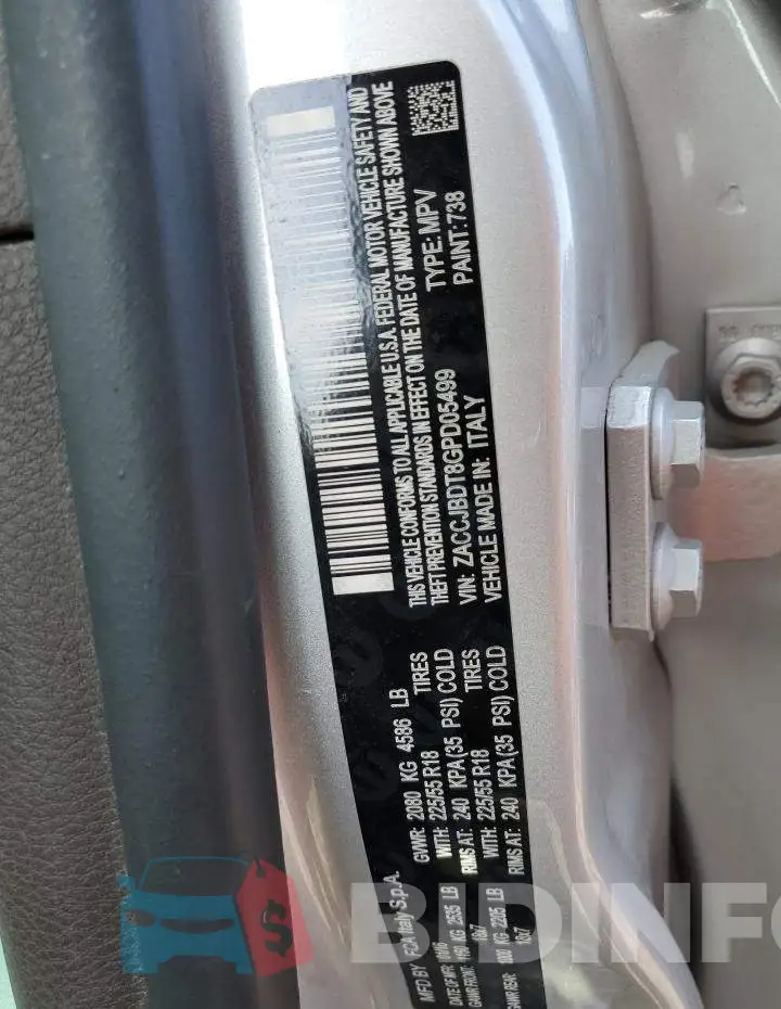 ZACCJBDT8GPD05499 Photo# 12