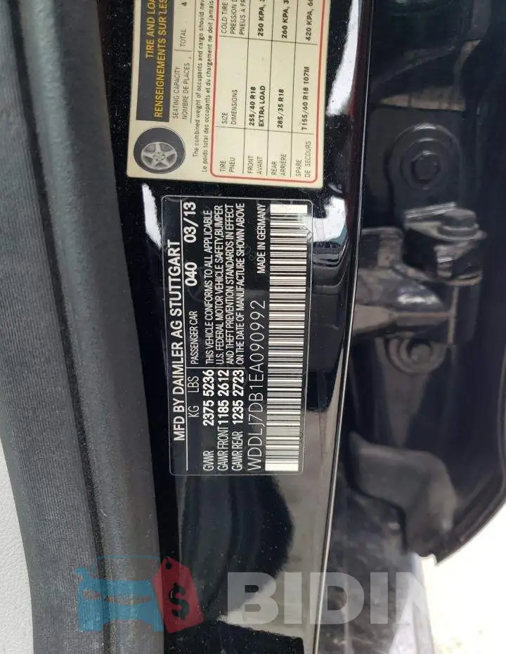 WDDLJ7DB1EA090992 Photo# 13