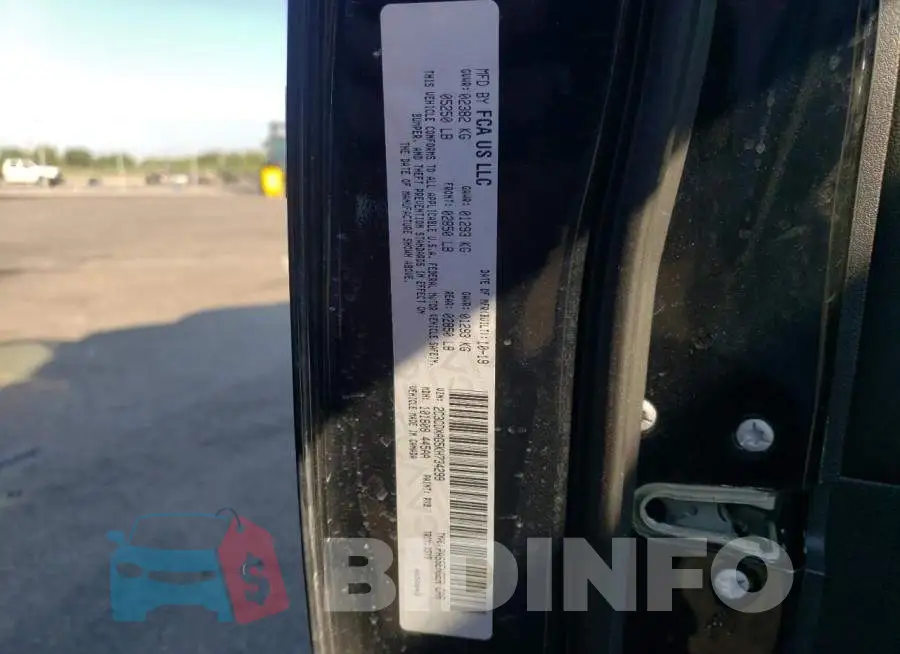 2C3CDXAG5KH734299 Photo# 13
