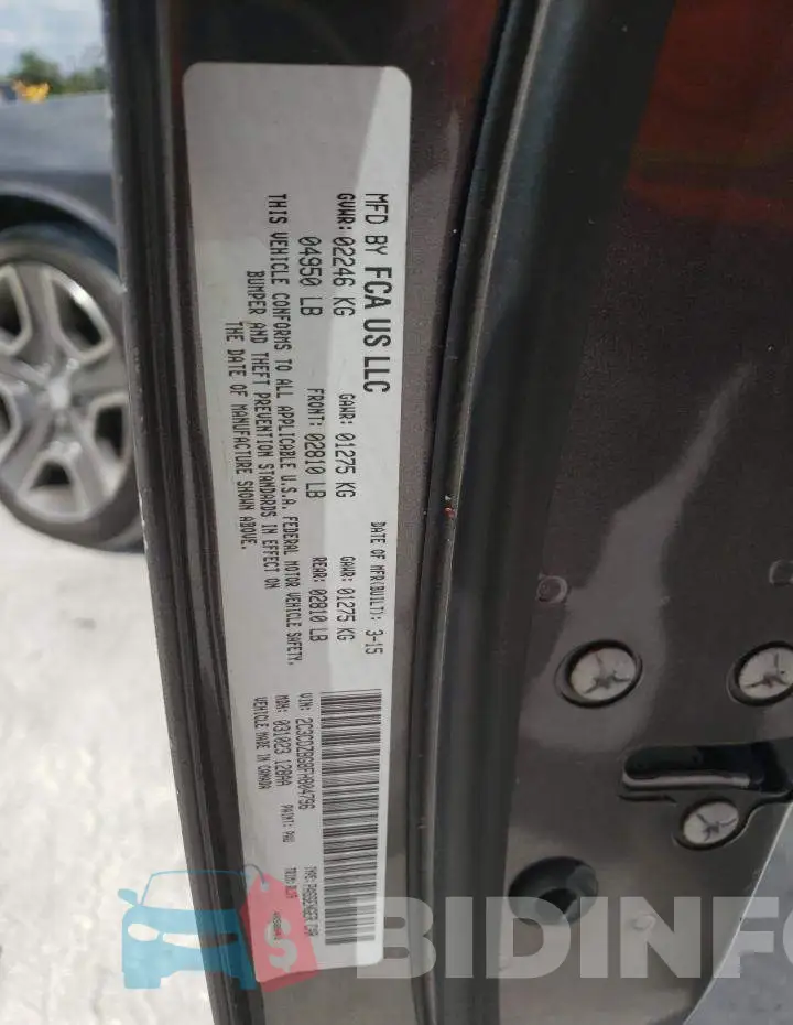 2C3CDZBG8FH804796 Photo# 12