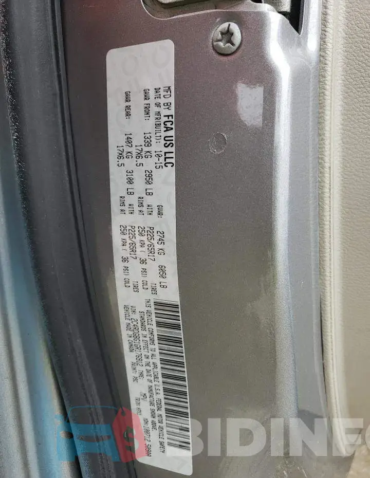 2C4RDGBG1GR176912 Photo# 13