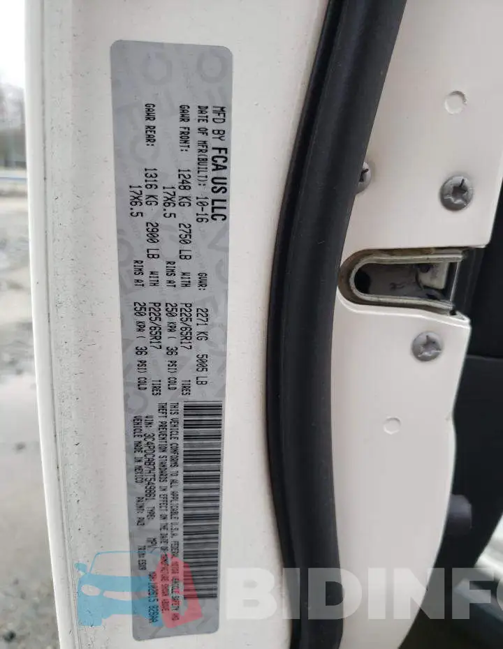3C4PDCAB7HT549861 Photo# 13