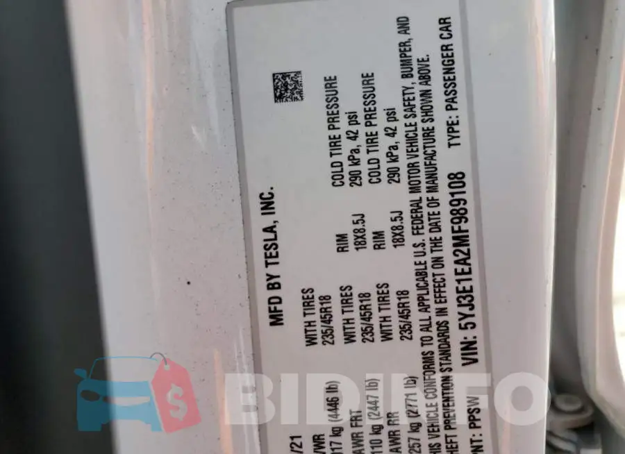 5YJ3E1EA2MF989108 Photo# 12